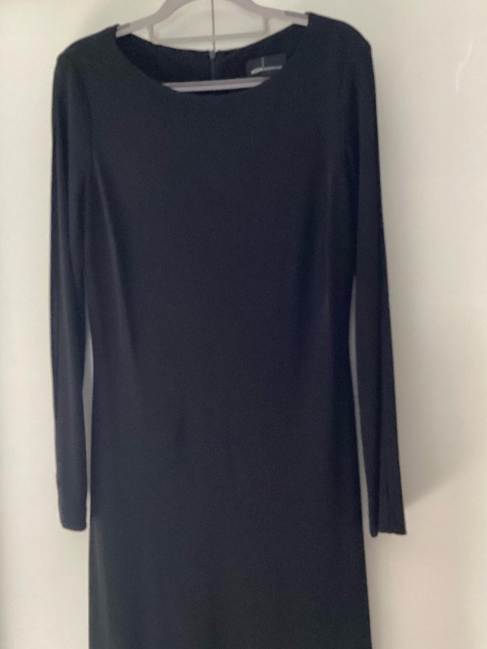 Moda International Black Long-Sleeve Mini Sheath Dress